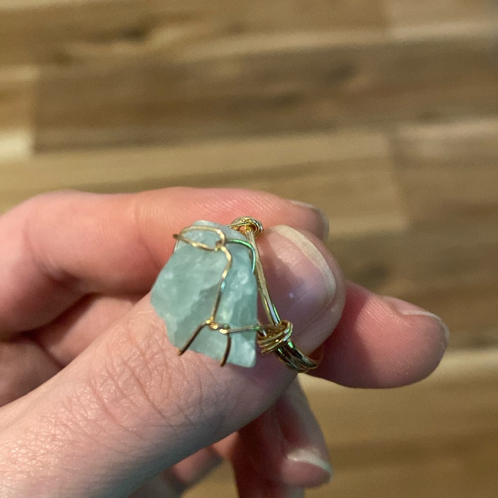 Green Fluorite Ring